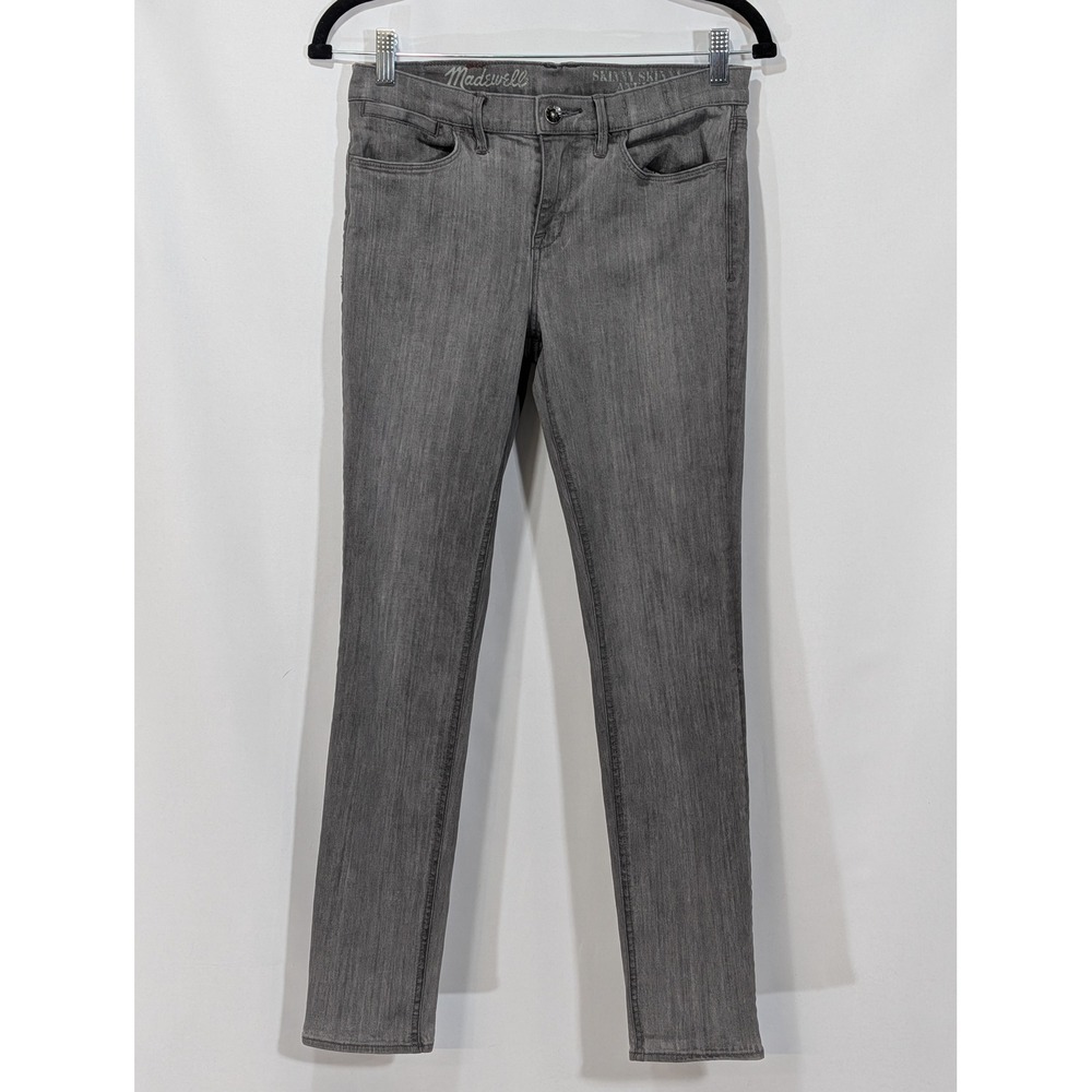 Madewell Skinny Skinny Ankle Jeans Thunder Cloud Gray Wash 28 Stretch